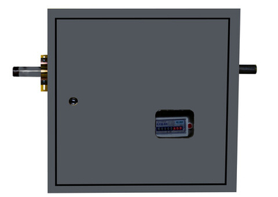 Шкафной газораспределительный пункт ГРПШ-ОХТА-RF-10-1-ЛП-С4 (серый)