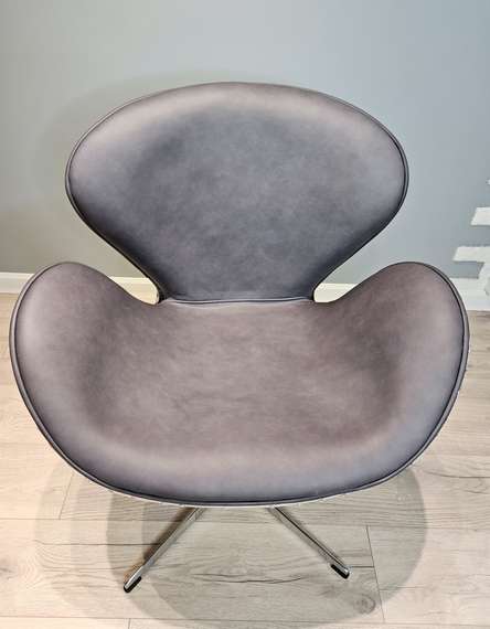 Кресло Swan Aviator, серая кожа