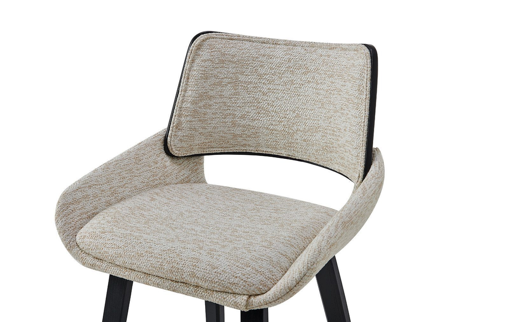 Стул полубарный JY3174X-1109-4 бежевый #OTE TOPIC103/черный