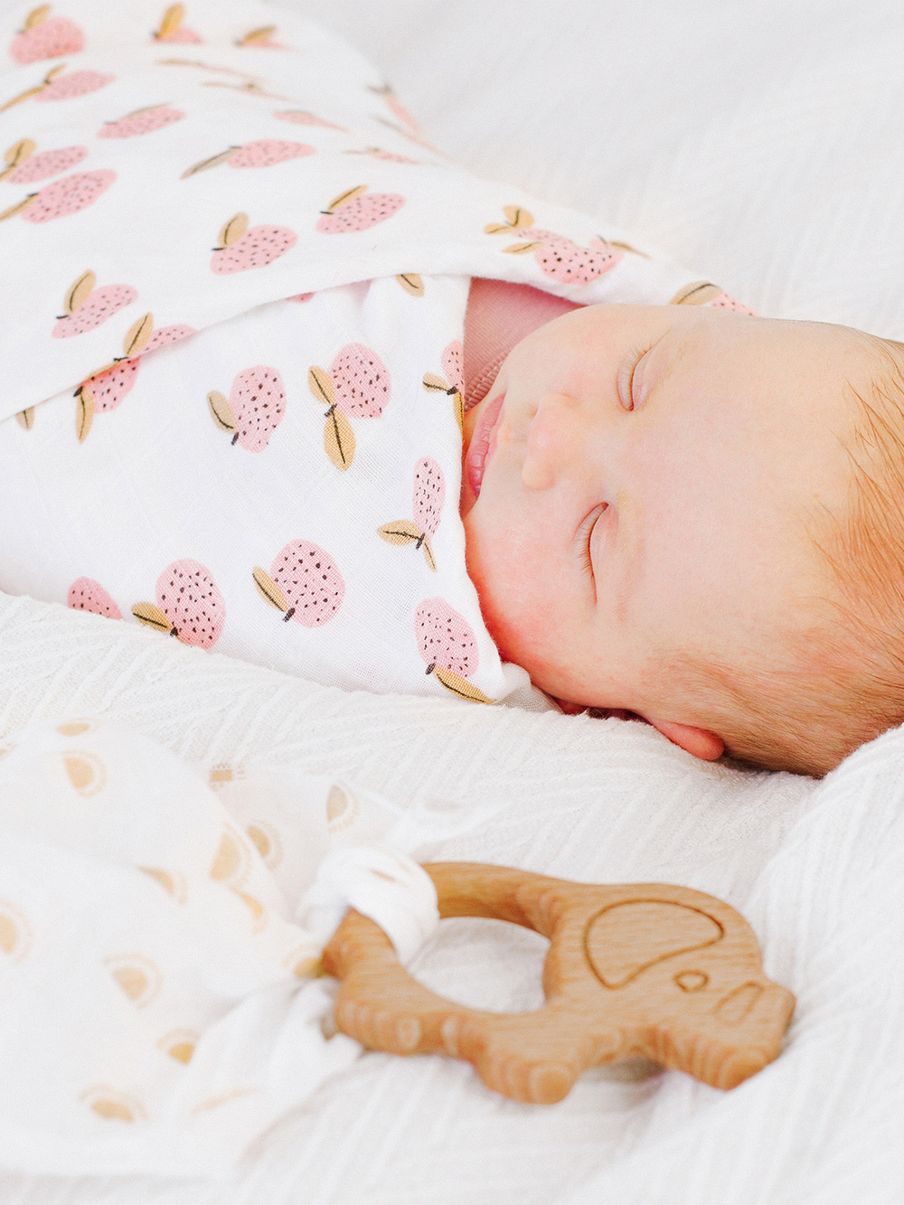 Муслиновая пелёнка Mjölk Персики