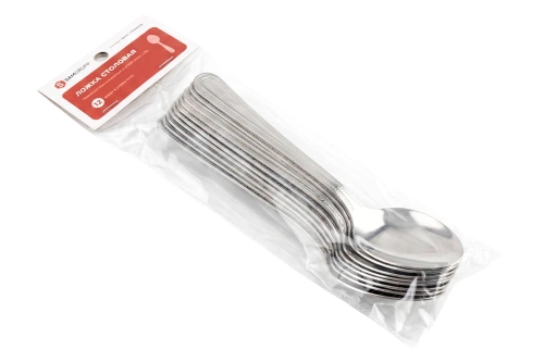 Ложка столовая, нержавеющая сталь (упаковка 12 шт)