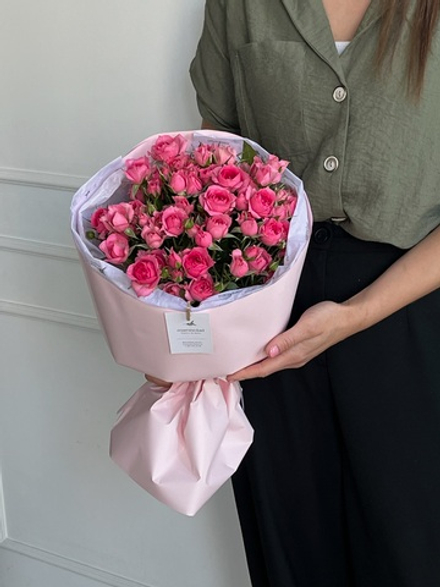 Букет моно из кустовых роз 11 шт