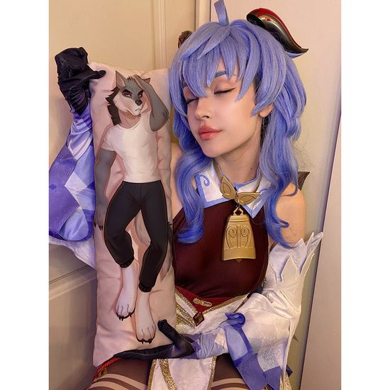 Мини дакимакура фурри Волк арт. M1287, 60х20 см