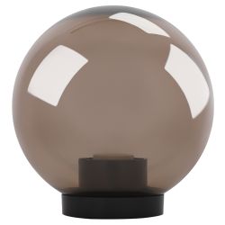 Садово-парковый светильник ЭРА НТУ 01-60-205 шар дымчатый на опору / кронштейн IP44 Е27 max60Вт d200mm | Садовые и парковые светильники