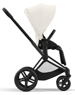 Коляска 3 в 1 Cybex Priam IV Matt Black complete и автокресло Cloud T i-Size Sepia Black Plus Off White