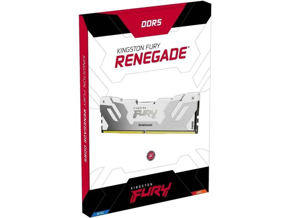 Оперативная память Kingston Fury Renegade White KF568C36RW-16, DDR5 1х 16ГБ 6800 МГц, DIMM, RTL