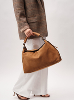 Замшевая сумка Andrea DBR 31374 светло-коричневый