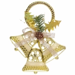 Украшение новогоднее «Звон колокольчиков» 18*23 см, Золото