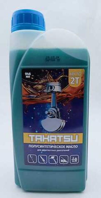 Масло 2Т полусинтетическое (0.946-литр, API TC) [Takatsu]
