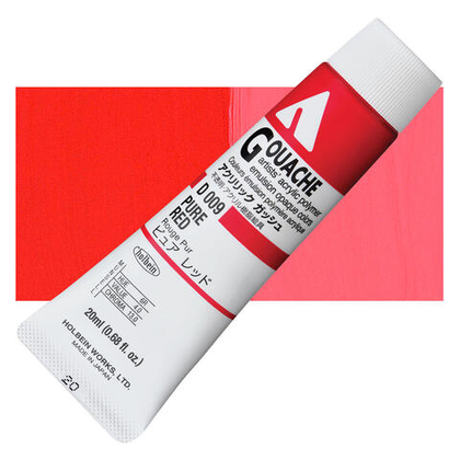 Holbein Acrylic Gouache 20 мл. 009 [А] Pure Red