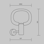 Бра Maytoni Vision MOD411WL-01G