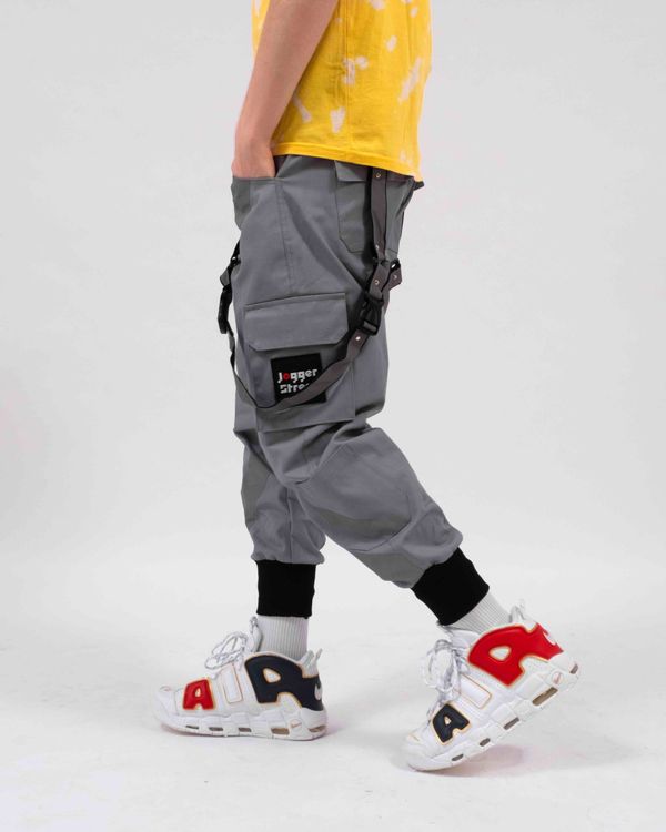 Джоггеры Jogger Street Night Rave Серые - фото 1