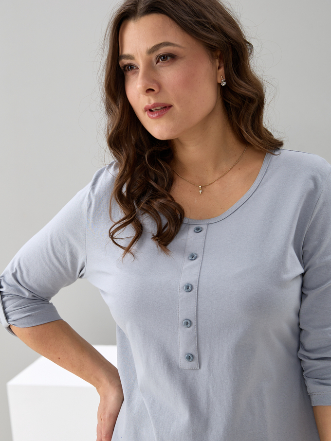 Лонгслив ЛНк-005/жемчужный