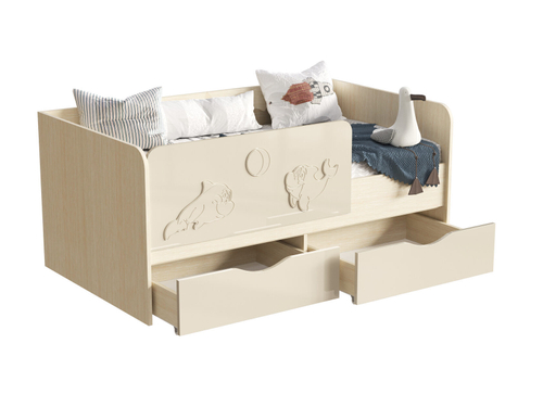 Кровать детская "Дельфин" 1,6  МДФ (1632*640*855мм)