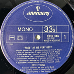 Lester Young ‎– "Pres" At His Very Best (Голландия 1984г.)