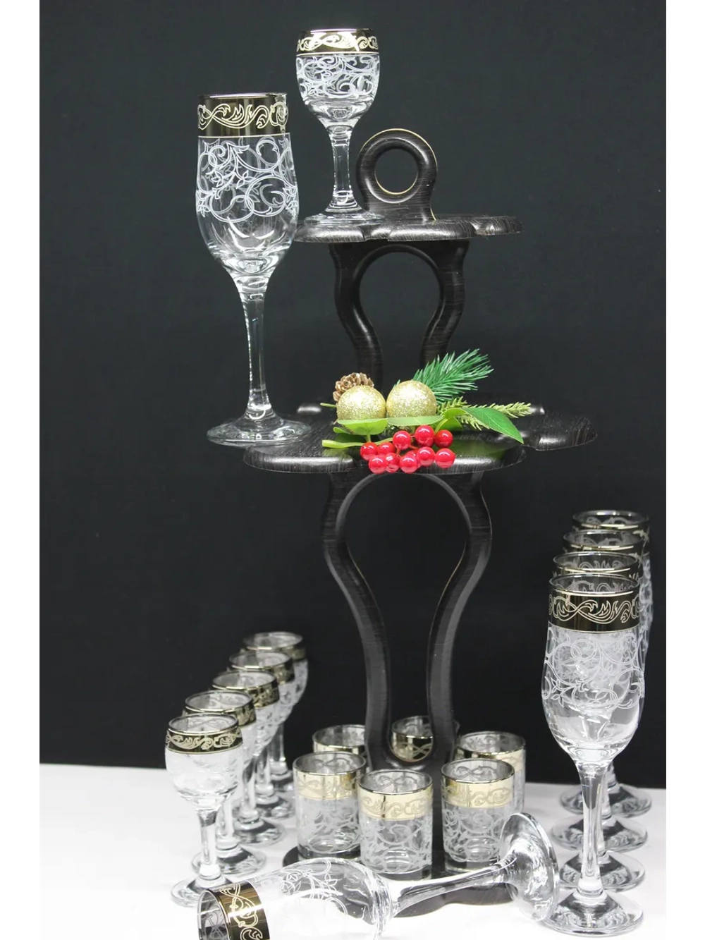 Барный набор 18 предметный с Бокалом