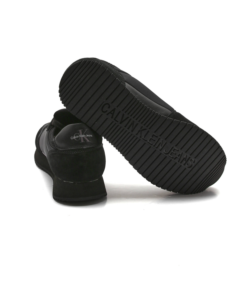 Кожаная кроссовка CALVIN KLEIN JEANS - черный(YM0YM00553)