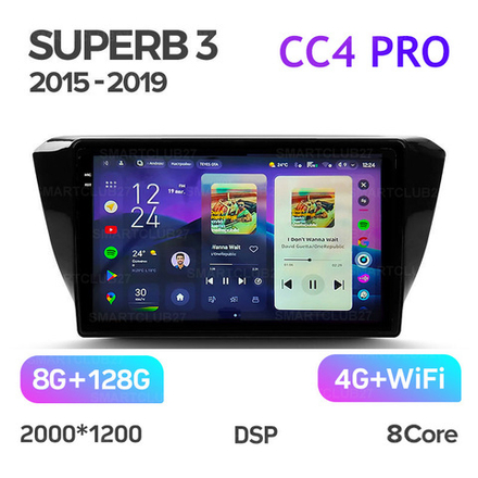 Teyes CC4 Pro 10,2" для Skoda Superb 2015-2019