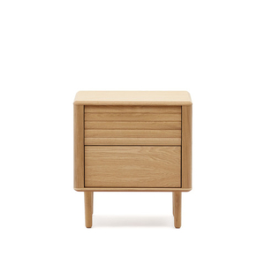 Lenon Тумбочка с 2 ящиками из шпона дуба 50 x 55 см