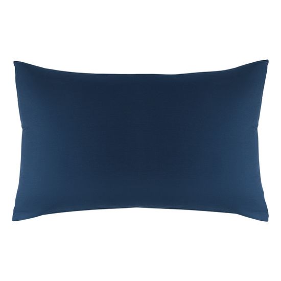 Комплект постельного белья из премиального сатина темно-синего цвета из коллекции essential, 150х200 см