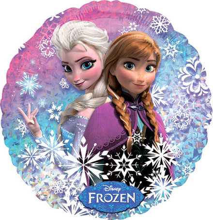 A 18 Круг Холодное сердце Голография / Frozen Holographic S60 / 1 шт /, Фольгированный шар Б30