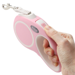 Поводок-рулетка для собак Urban S, 5м до 15кг, лента, розовый, Triol