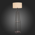 SLE302.405.01 Торшер ST-Luce Черный, Коричневый/Бежевый E27 1*40W (из 2-х коробок)