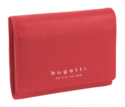 Фото кошелёк женский BUGATTI Lady Top красный натуральная воловья кожа с гарантией