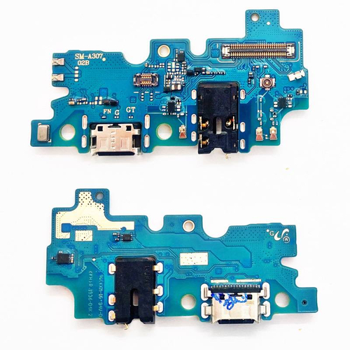 Шлейф для Samsung Galaxy A30s (SM-A307F) плата системный разъем/разъем гарнитуры/микрофон - Премиум