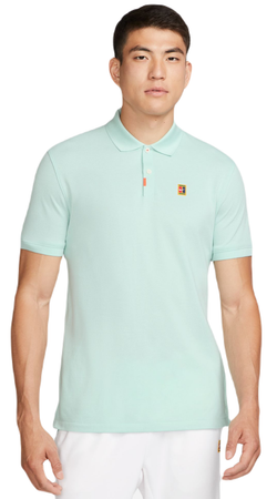 Мужское теннисное поло Nike Polo Dri-Fit Heritage Slim2 - jade ice