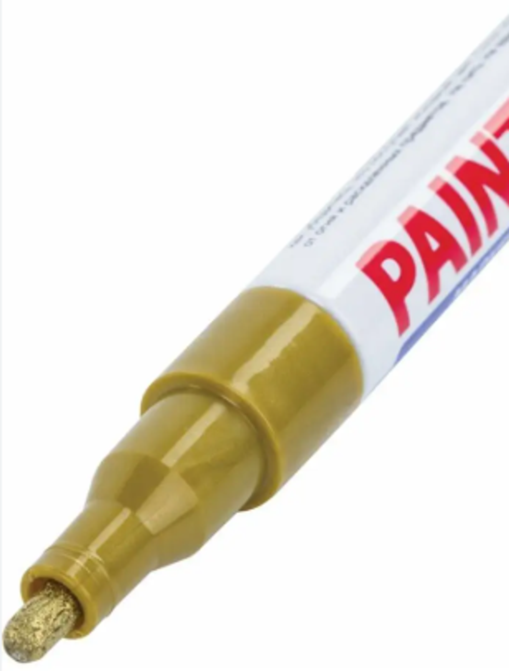 Маркер-краска по металлу Leto золотой (1ящ/8кор/12пач/12шт)