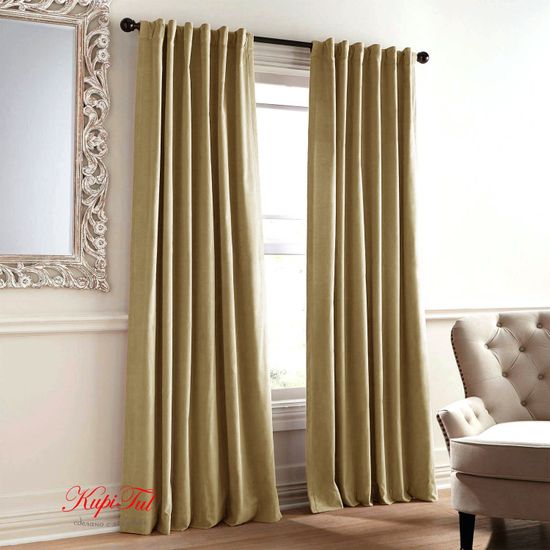 Шторы бархат Royal (бежевый)