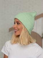 Шапка вязаная весення/осенняя МУЛА (Шалфей)