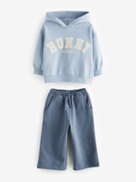 Толстовка с капюшоном и джоггеры в комплекте для девочки Next B95-320, Голубой, Синий