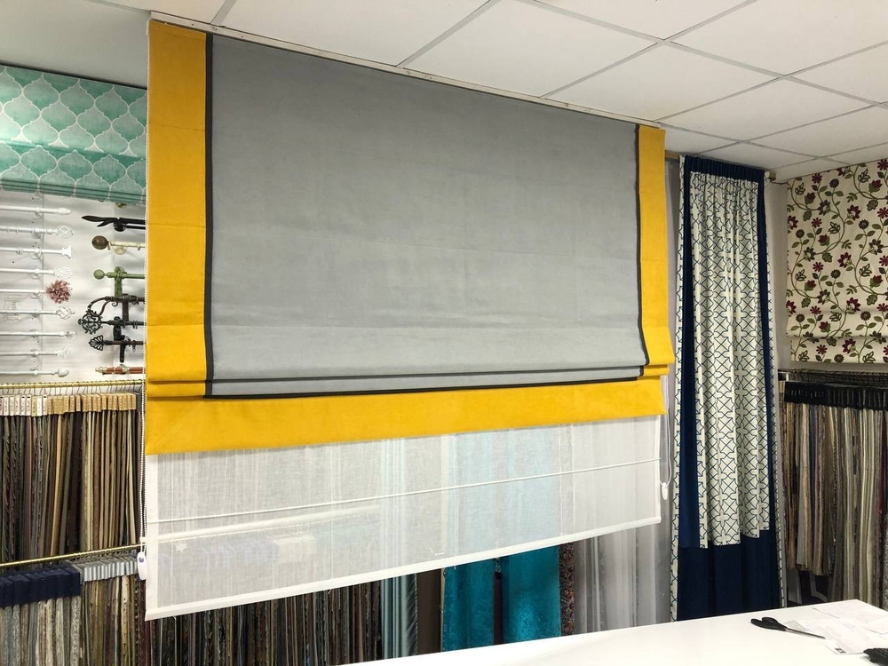 Карниз для двойных римских штор День-Ночь закрытого типа, длина 170 см