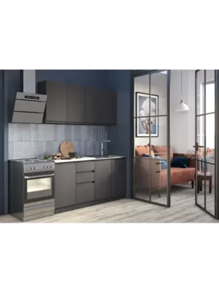 Кухонный гарнитур 160 модульный Графит