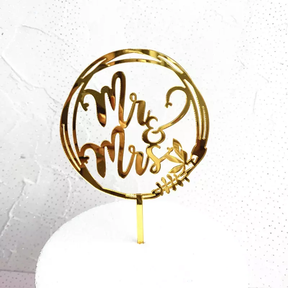 Топперы "Mr&Mrs", 1шт