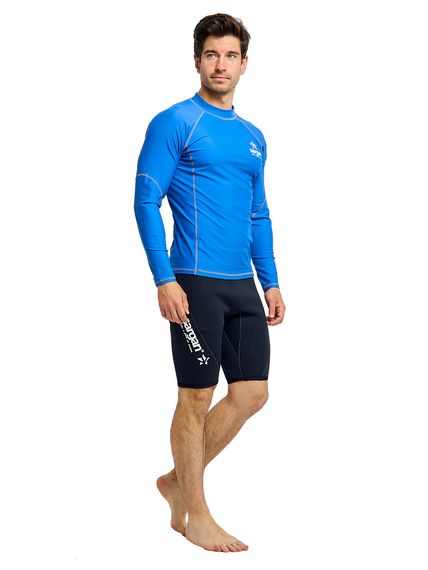Футболка рашгард лонгслив Sargan Агидель UPF 50+ мужская синяя
