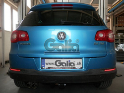 Фаркоп оцинкованный Galia V069C для Volkswagen Tiguan 2007-2016, 2016-, Audi Q3 2011-2018(паспорт и сертификат в комплекте)(без электрики)