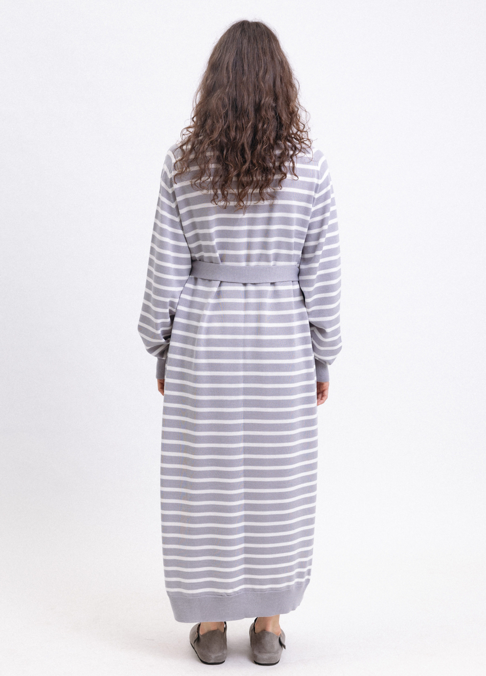 Кардиган удлиненный в полоску