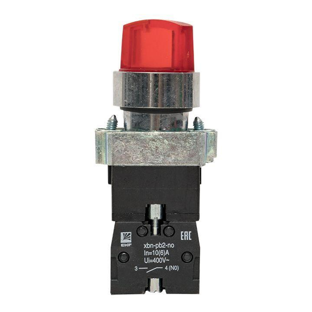 Переключатель BD21 2P с красн. подсветкой 24В NO PROxima EKF xb2-bk21-r-24