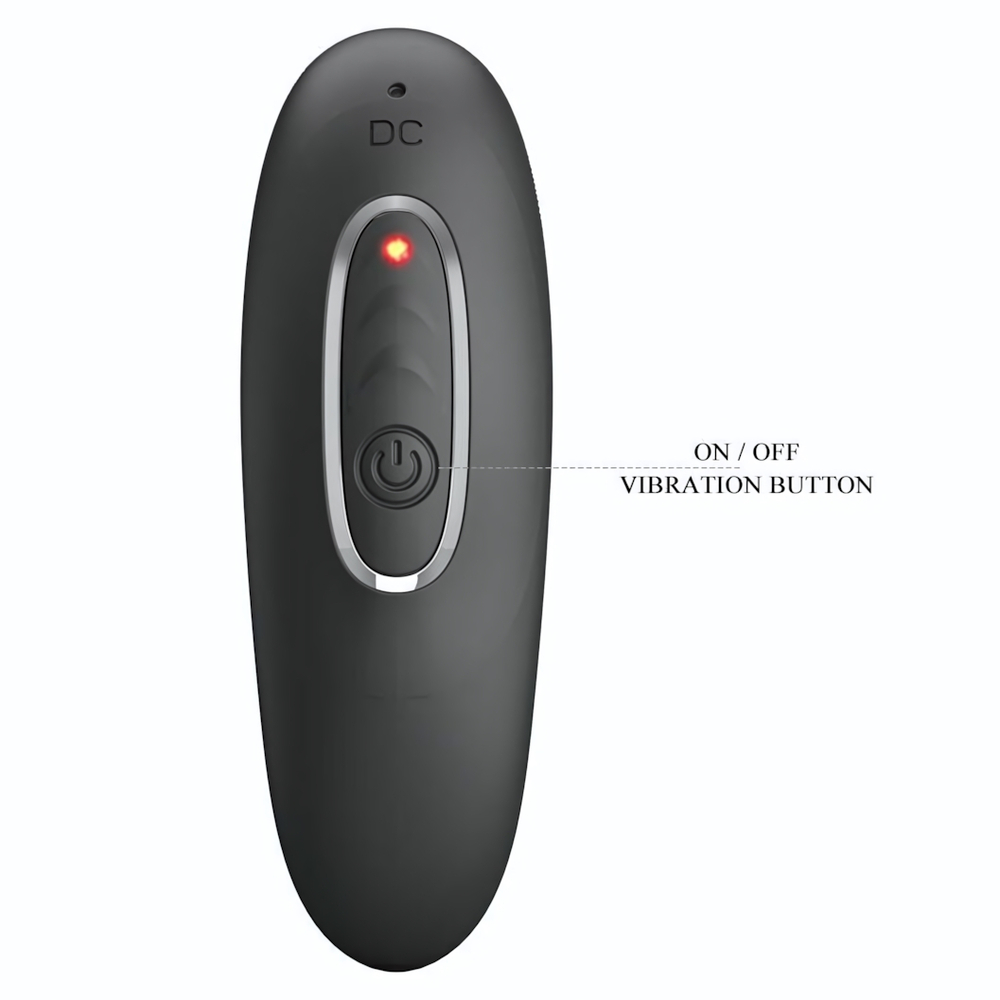 Черный массажер простаты с волновой стимуляцией Remington - 11 см. (Цвет: черный)