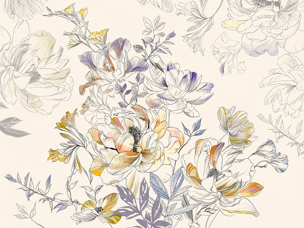 Дизайнерские обои Wall Street Blossom