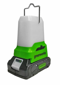 Фонарь аккум. GREENWORKS G24LA500 24В,500/300/100лм,два USB порта,без АКБ и ЗУ (3501007)