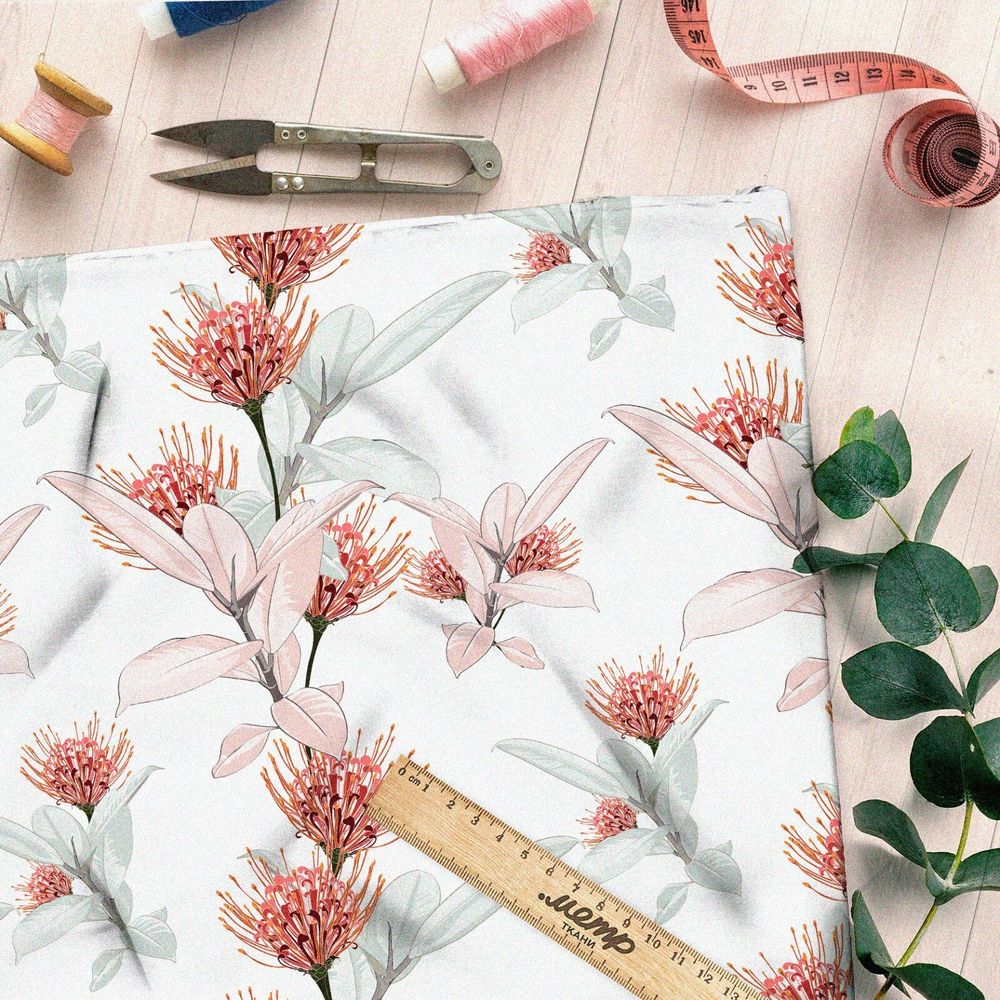 Ткань оксфорд 600 очаровательный фантастический цветок