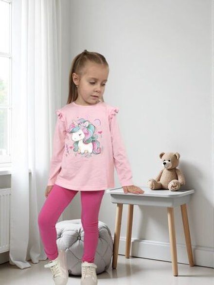 022-03-2 Комплект для девочки (джемпер+ лосины)