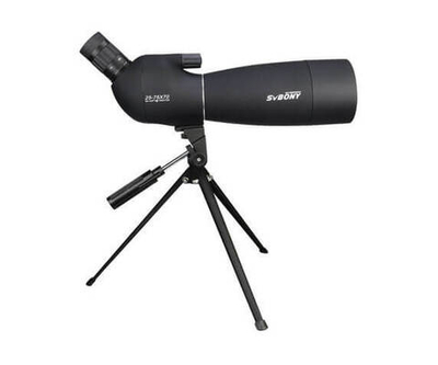 Зрительная труба SVBONY SV28 25–75x70 WP со штативом, зеленая