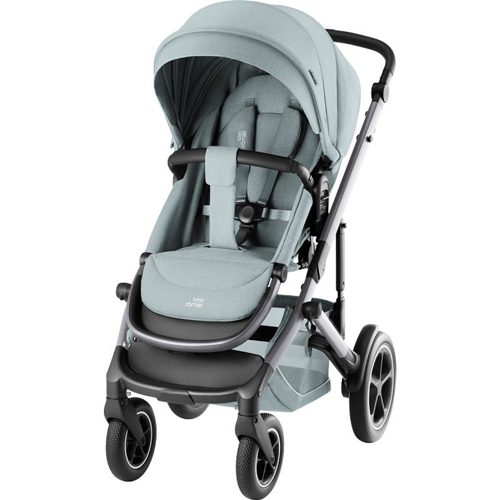 Комплект 3 в 1 Britax Roemer Smile 5Z Style и автокресло Baby-Safe Pro Classic Deep Black Harbor Blue / Deep Black