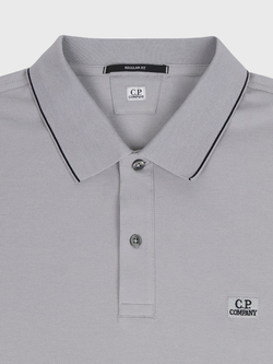Поло C.P. Company Stretch Piquet Line Gray