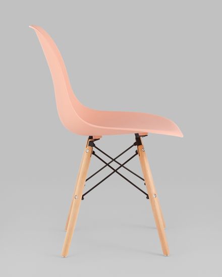 Стул Eames Style DSW персиковый x4 (разборный каркас)